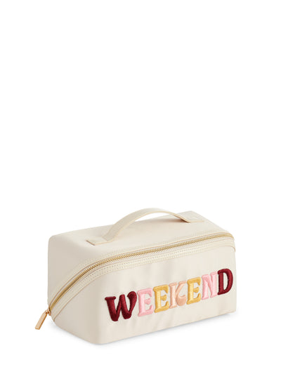 "Weekend" Cosmetic Zip Pouch