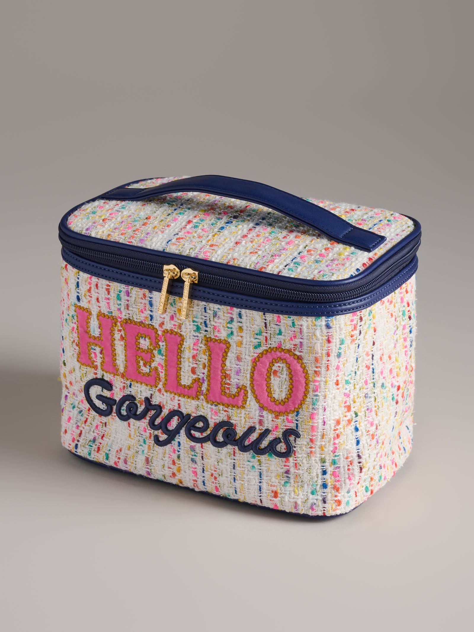Audrey "Hello Gorgeous" Cosmetic Zip Pouch