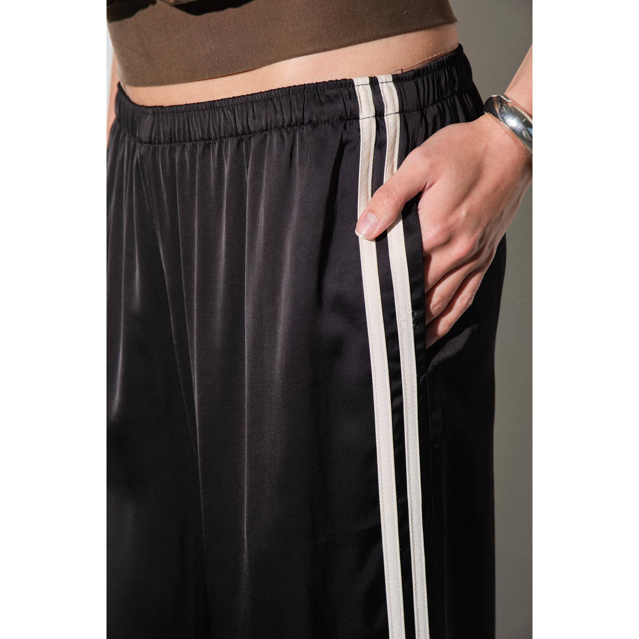 Fiona Satin Track Pants
