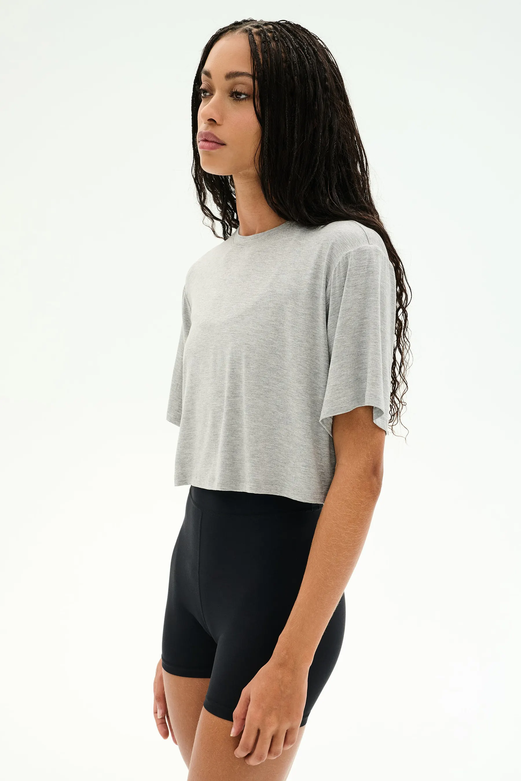DJUNA Oversized Cropped Jersey tee