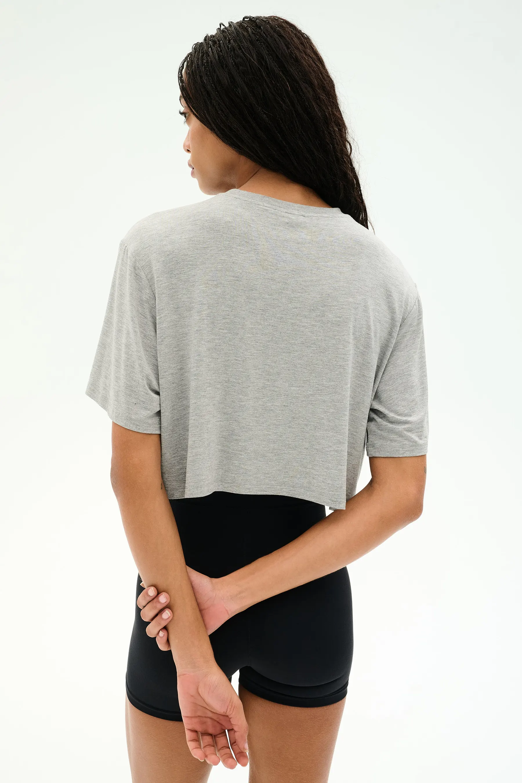 DJUNA Oversized Cropped Jersey tee