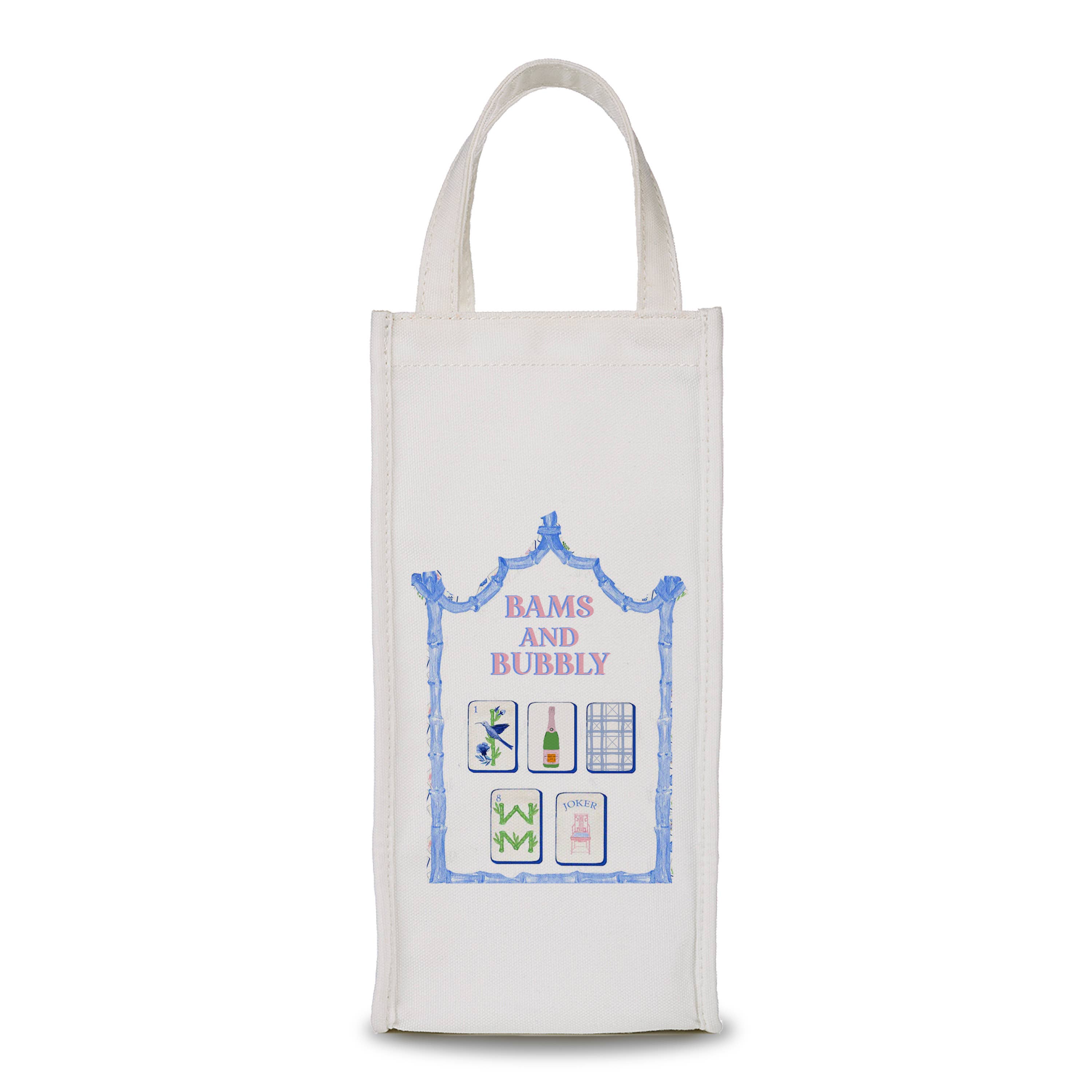 Wine Bag - Bams and Bubbly - Mahjong