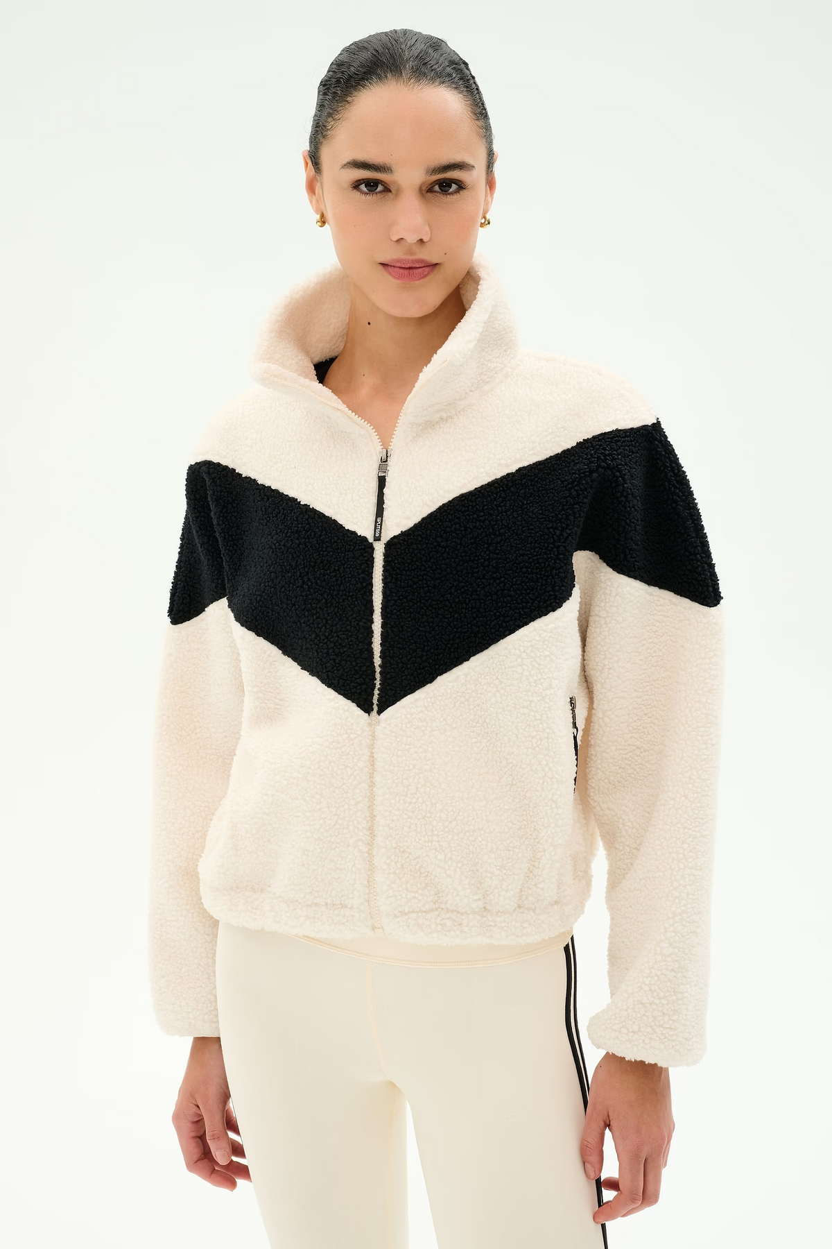 Lottie Chevron Sherpa Full Zip Jacket