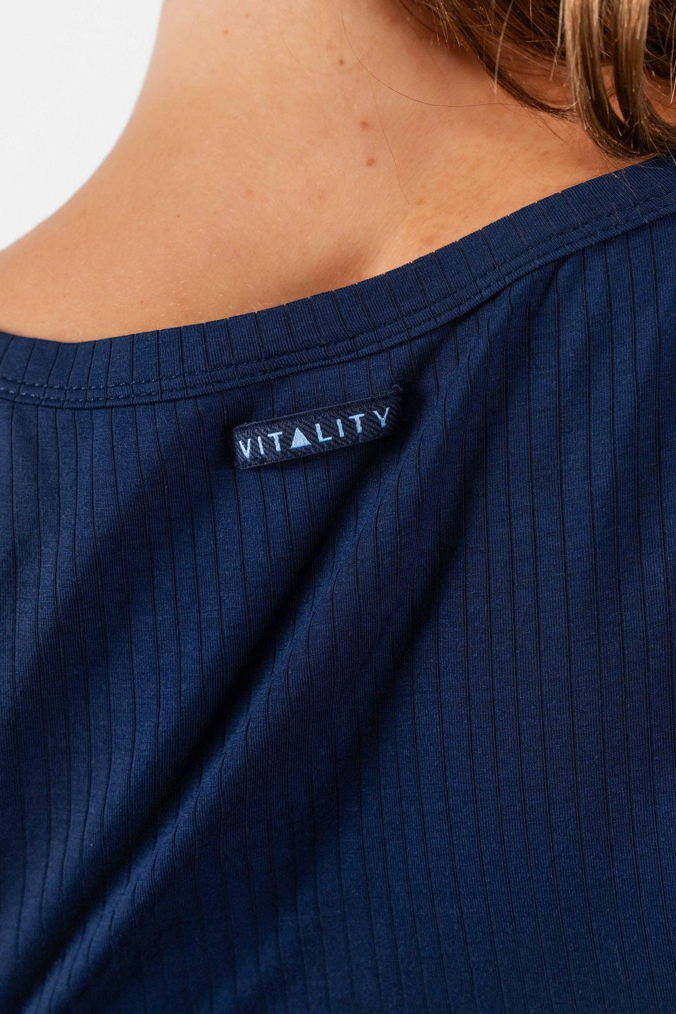 Vitality Float Rib Henley Tee