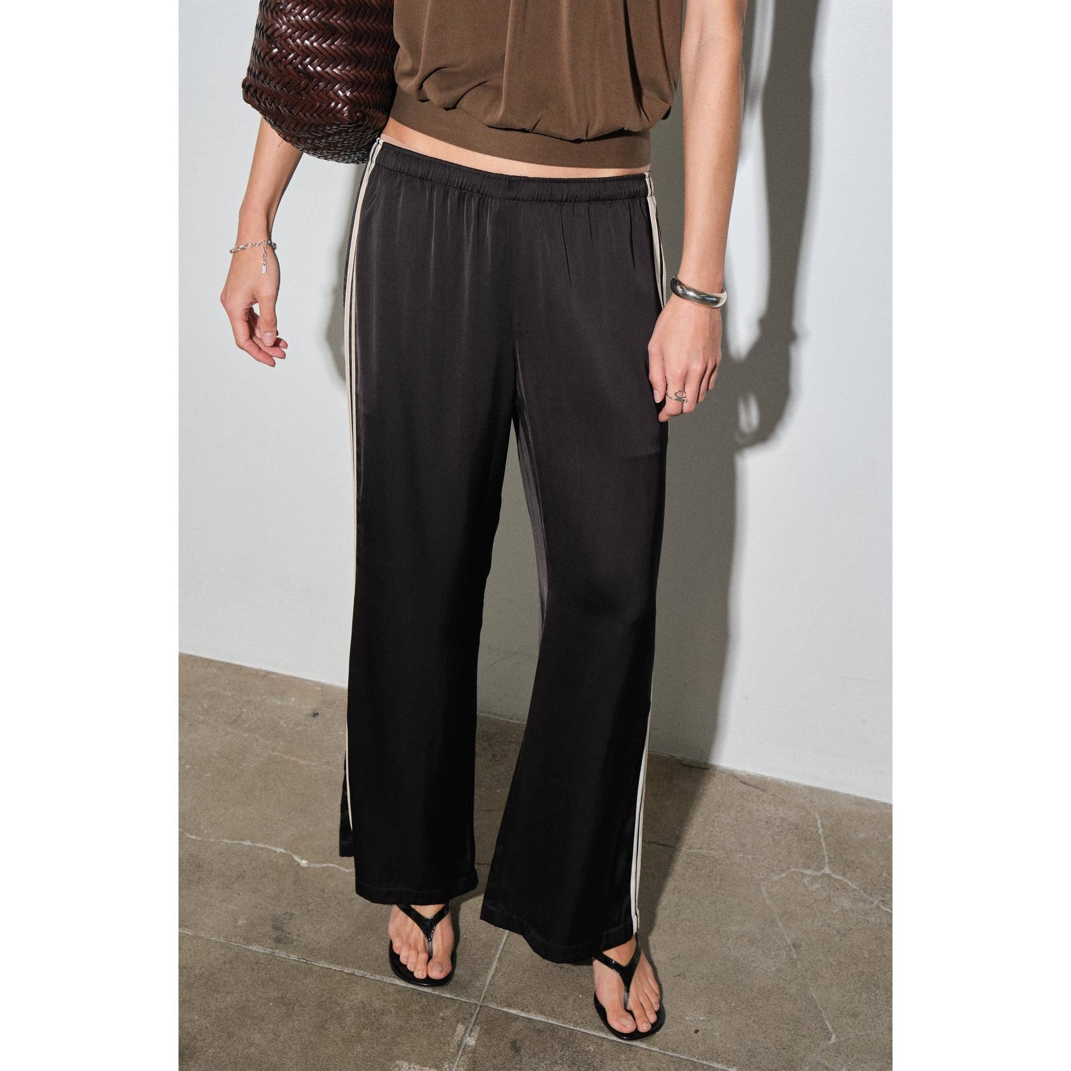 Fiona Satin Track Pants