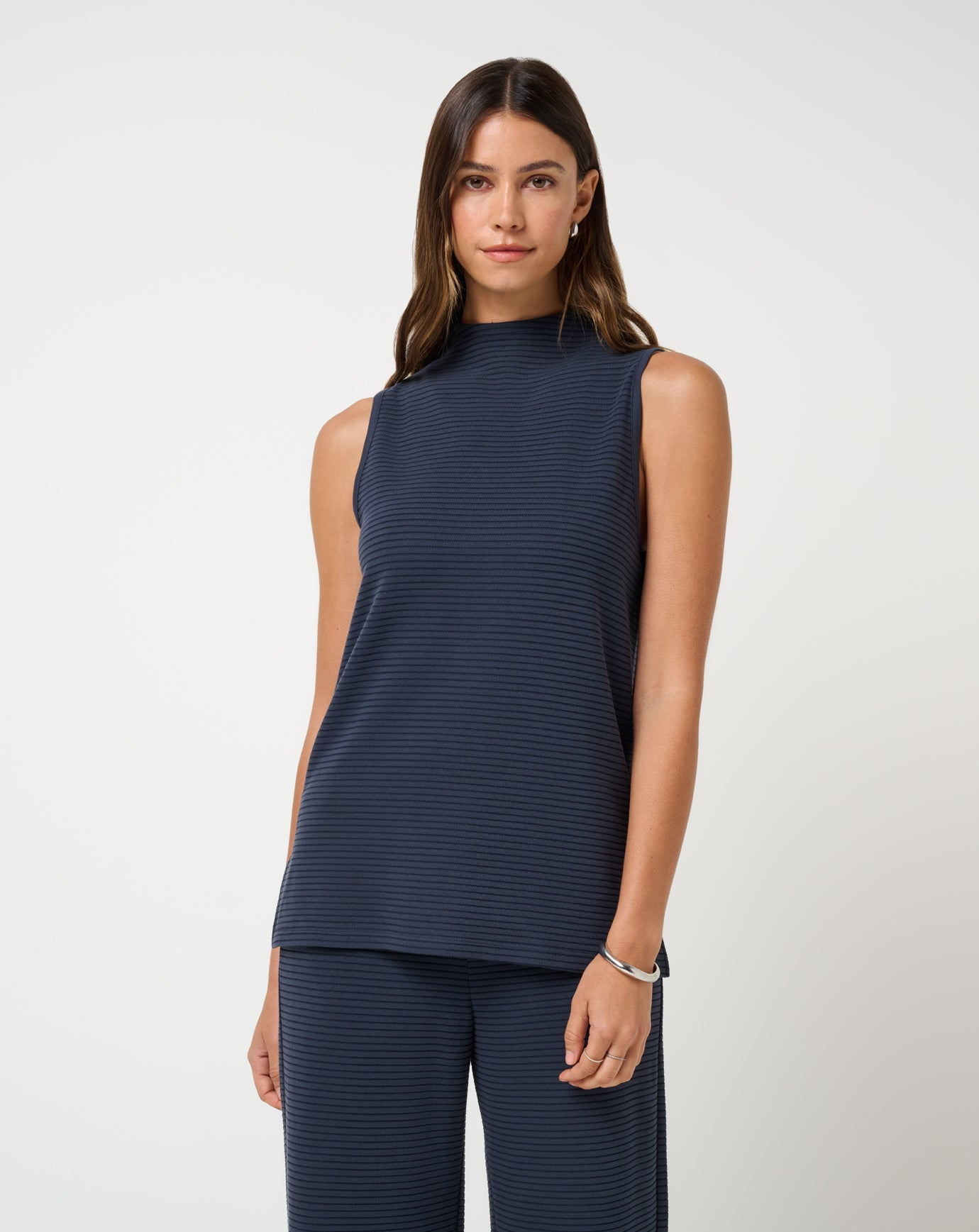 Coastal Rib Mock Neck