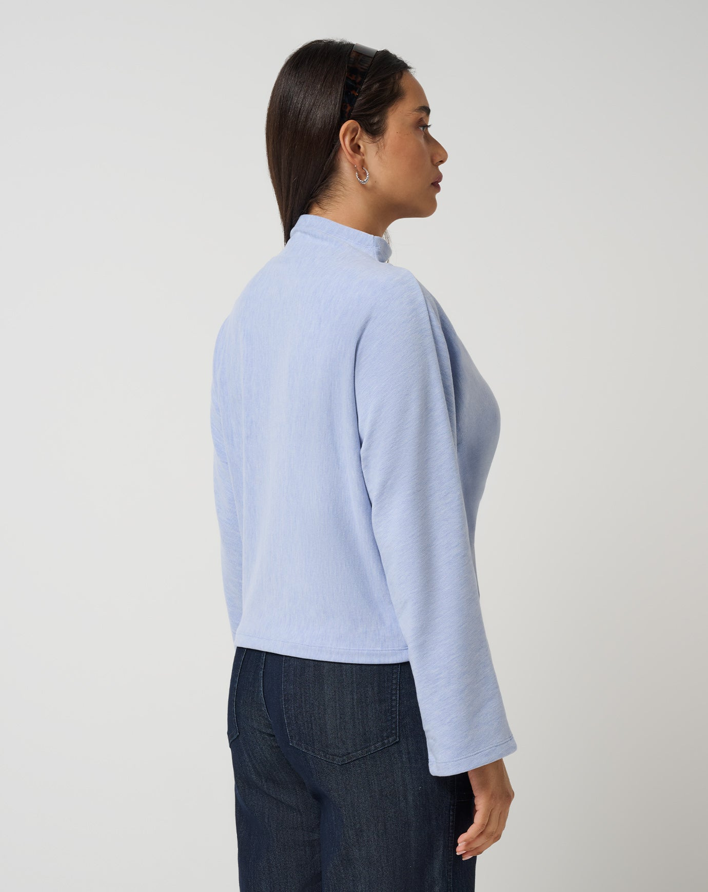 Cloud Sweater Mock Neck Top