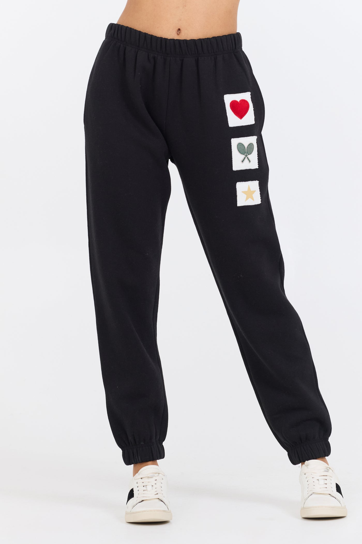 Black Novelty Patch G/D Jogger