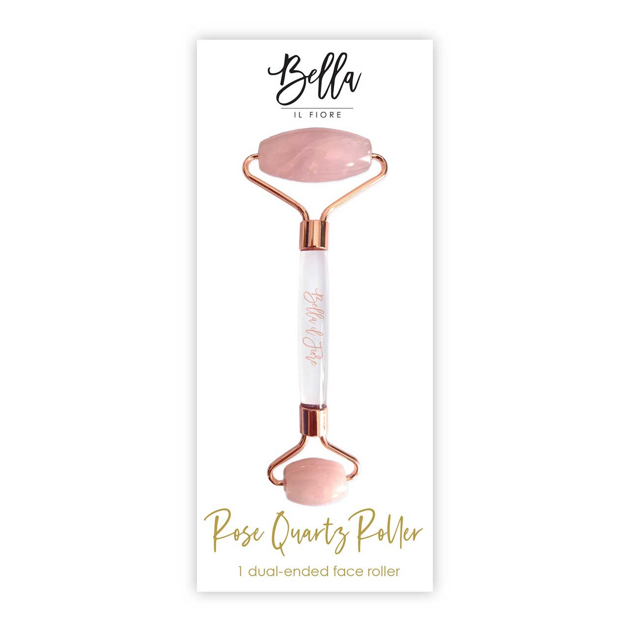 Rose Quartz Dual-Ended Face Roller