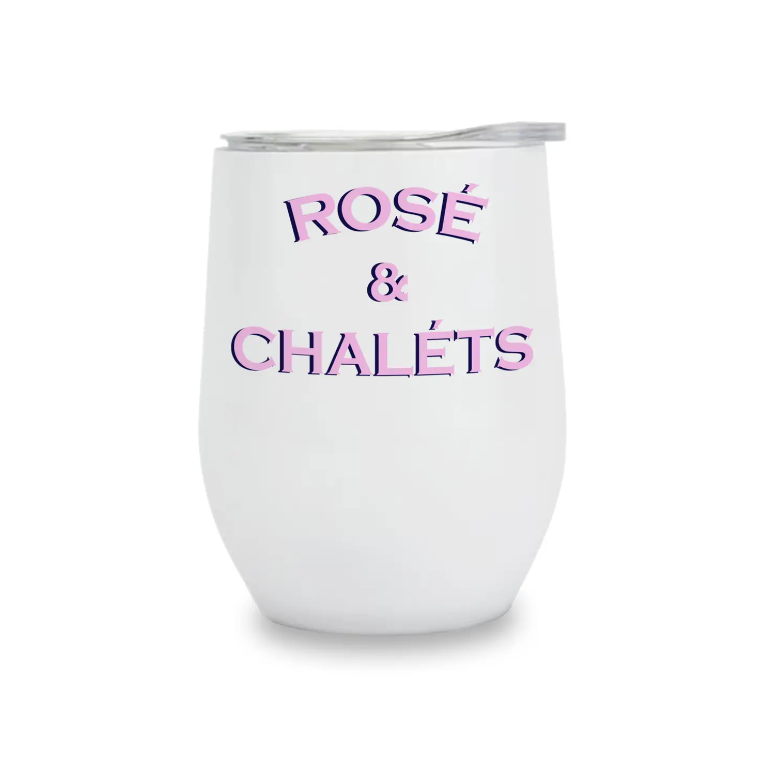 Wine Tumbler - Rose and Chalets