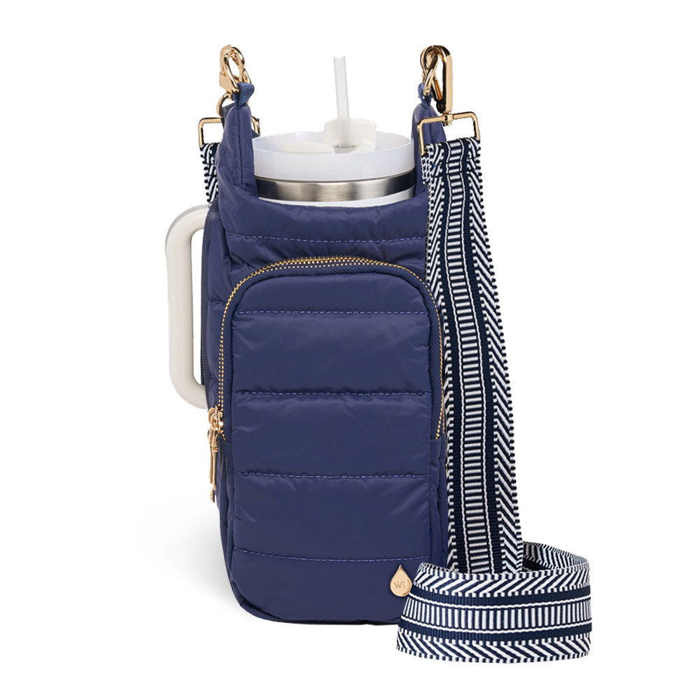 Navy Matte with Solid Vegan Leather Strap