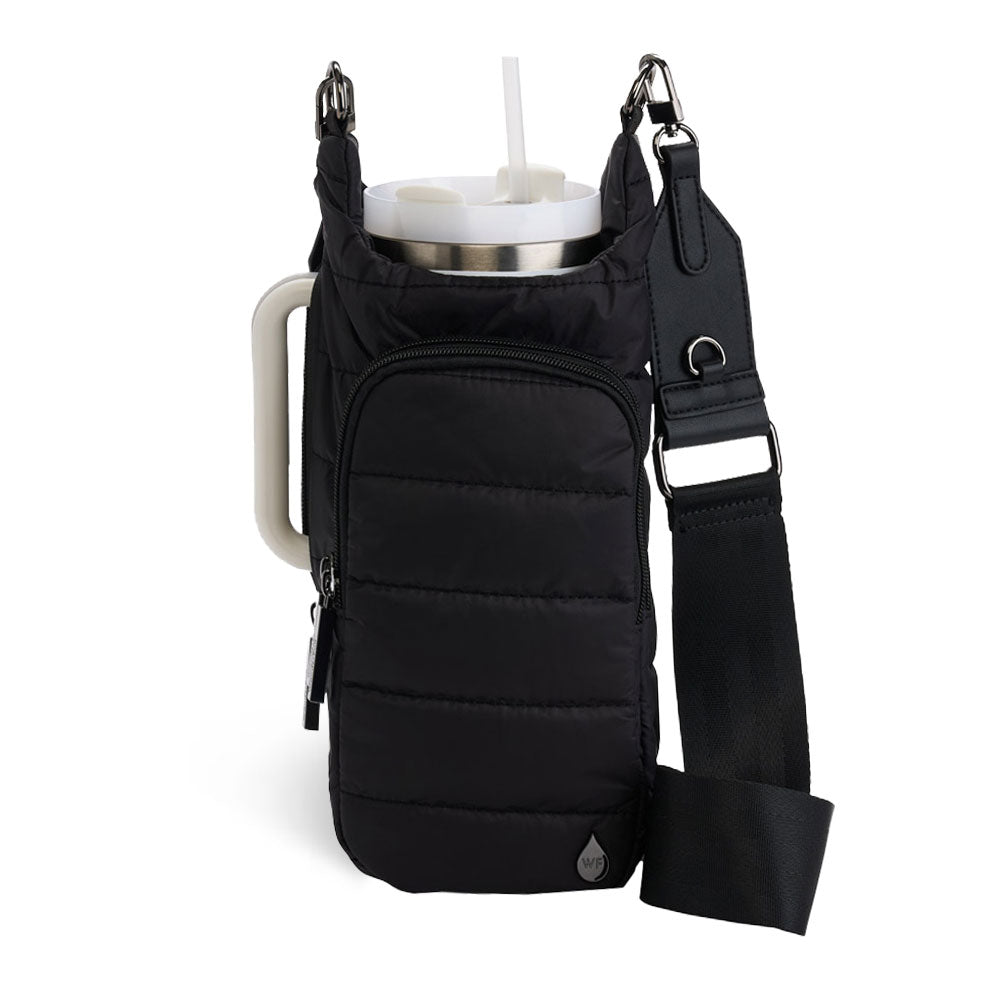 Black Matte with Vegan Leather Trimmed Strap