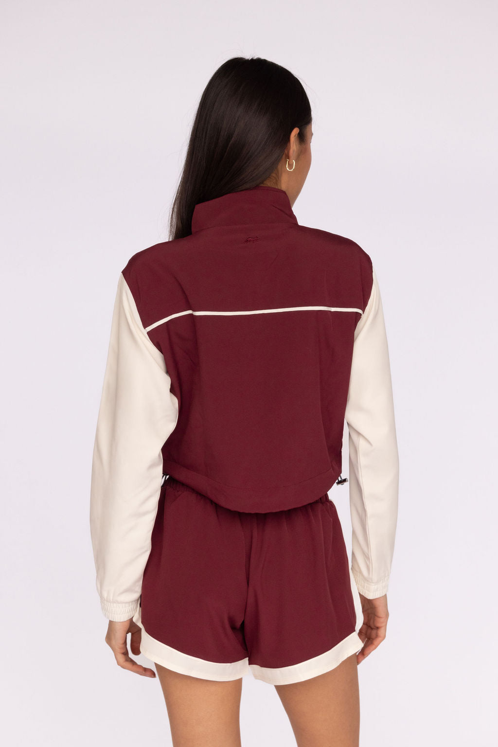 Burgundy and Ecru