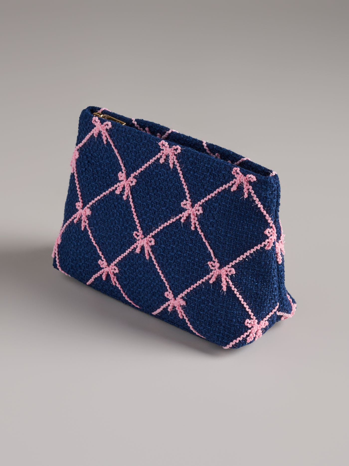 Tinsel Bow Zip Pouch