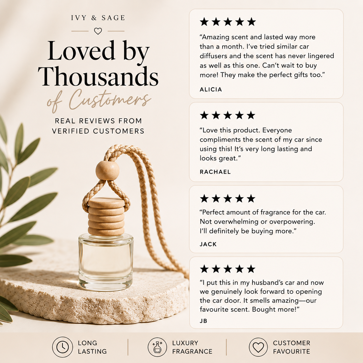 Cactus Flower Car Diffuser – Fresh Floral
