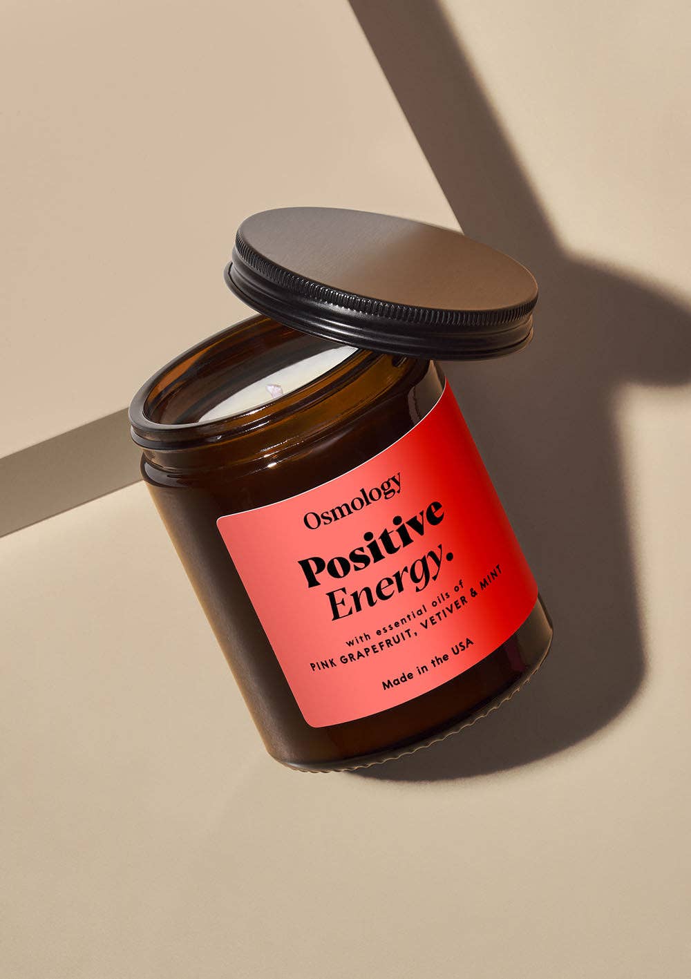 Positive Energy Scented Jar Candle - Pink Grapefruit Vetiver