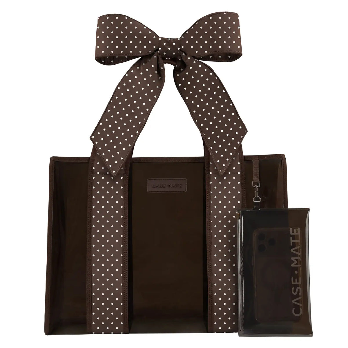 Espresso Polka Dot Bow
