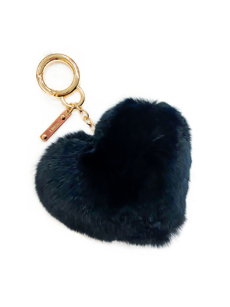Rex Rabbit Heart Keychain