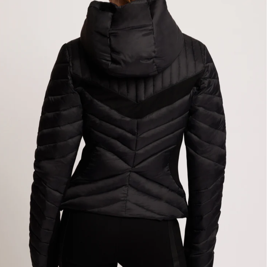 Chevron Stripe Puffer Jacket