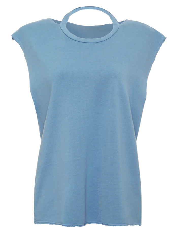 Open Collar Oversized Tee