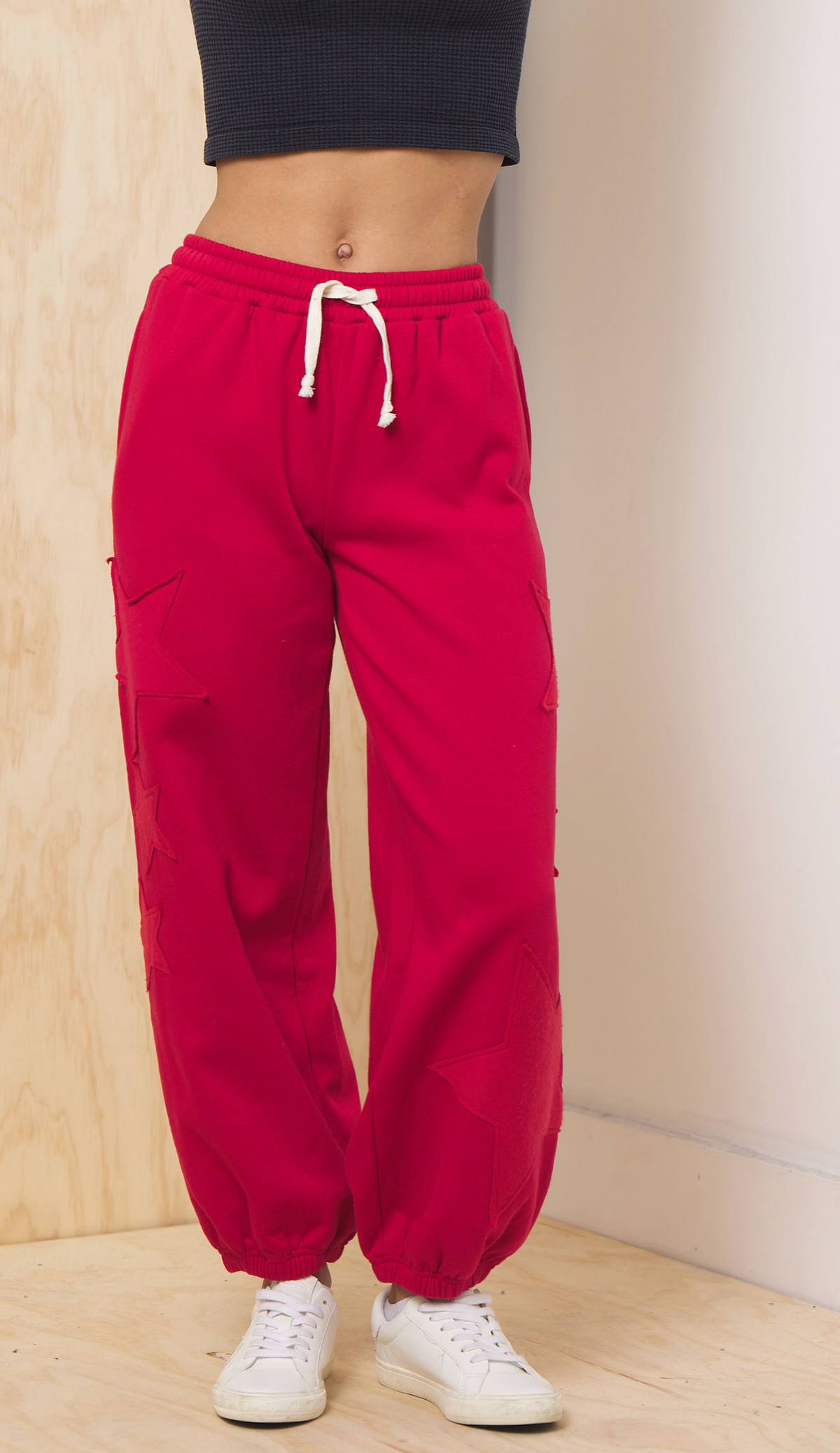 Fleece Jogger w/ Star Applique