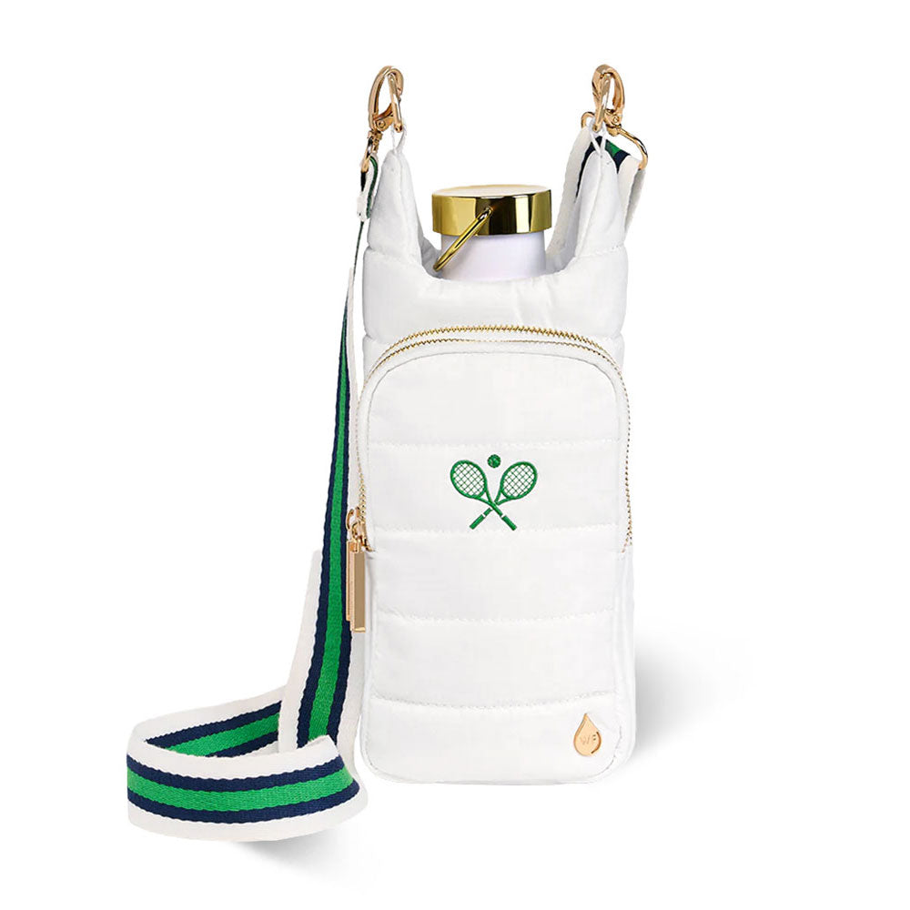Wanderfull White Hydrobag with Tennis Embroidery