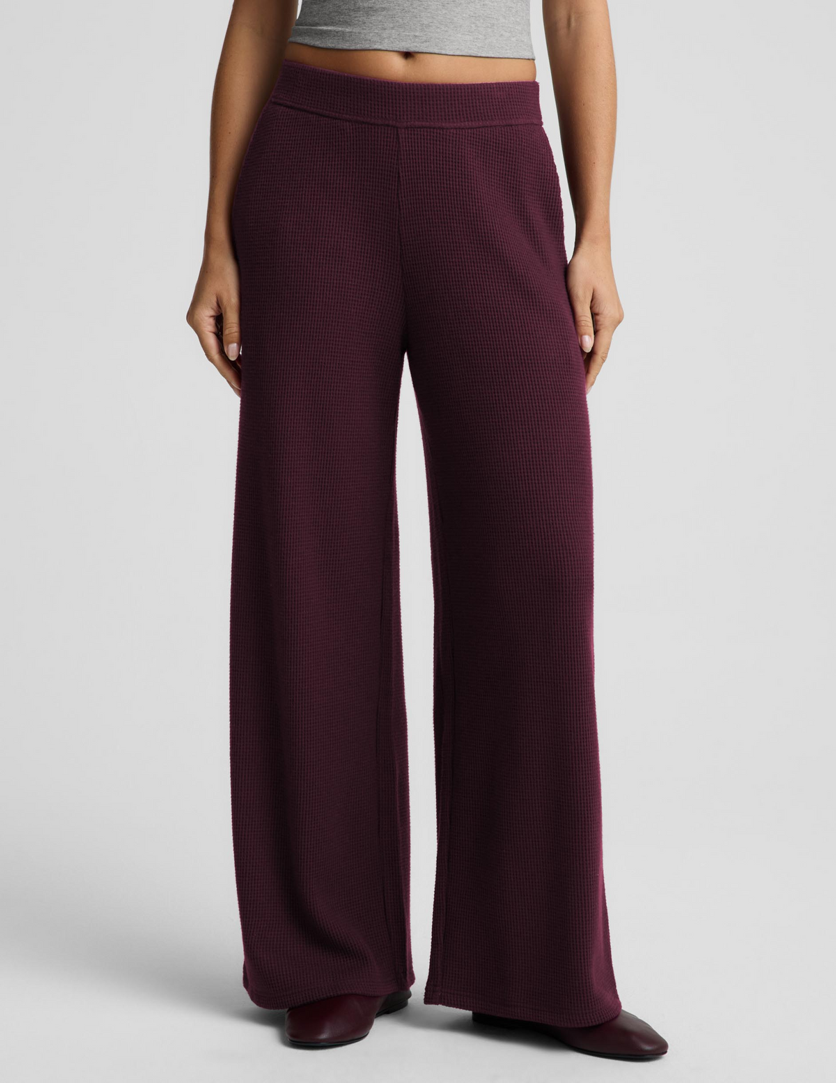 Rest Day Waffle Wide Leg Pant
