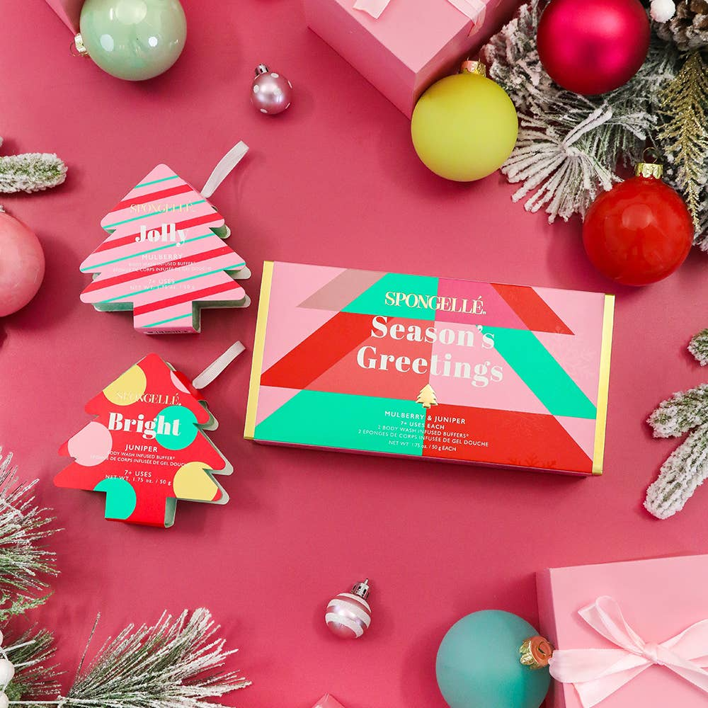 Season's Greetings Holiday Tree Gift Set Christmas Stocking