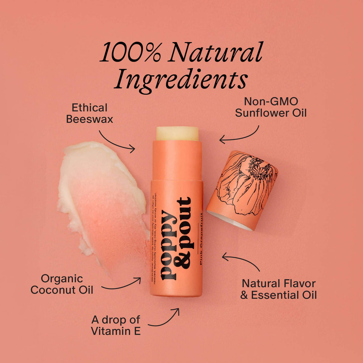 Lip Balm, Pink Grapefruit