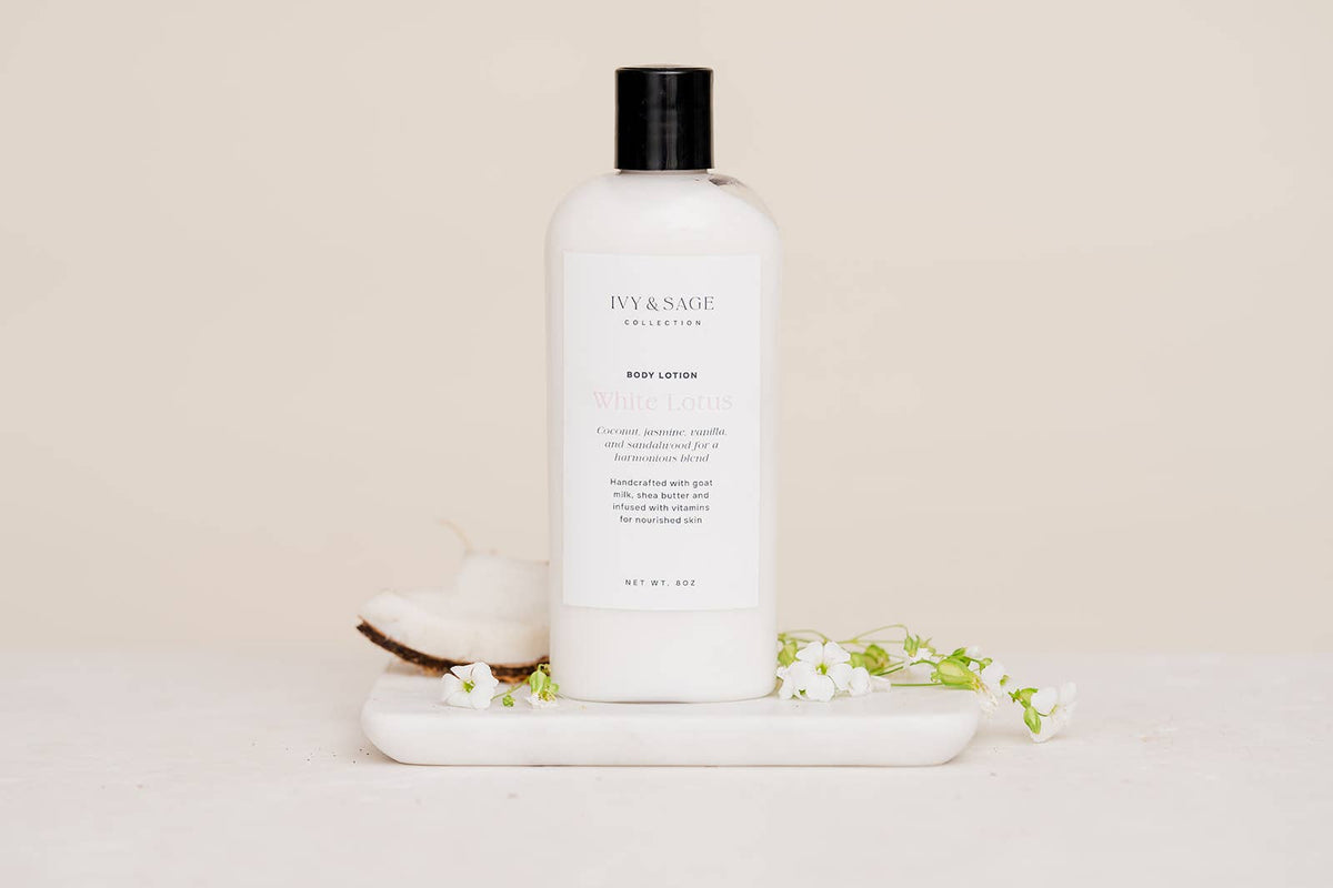 White Lotus Goat Milk Lotion – (8oz)