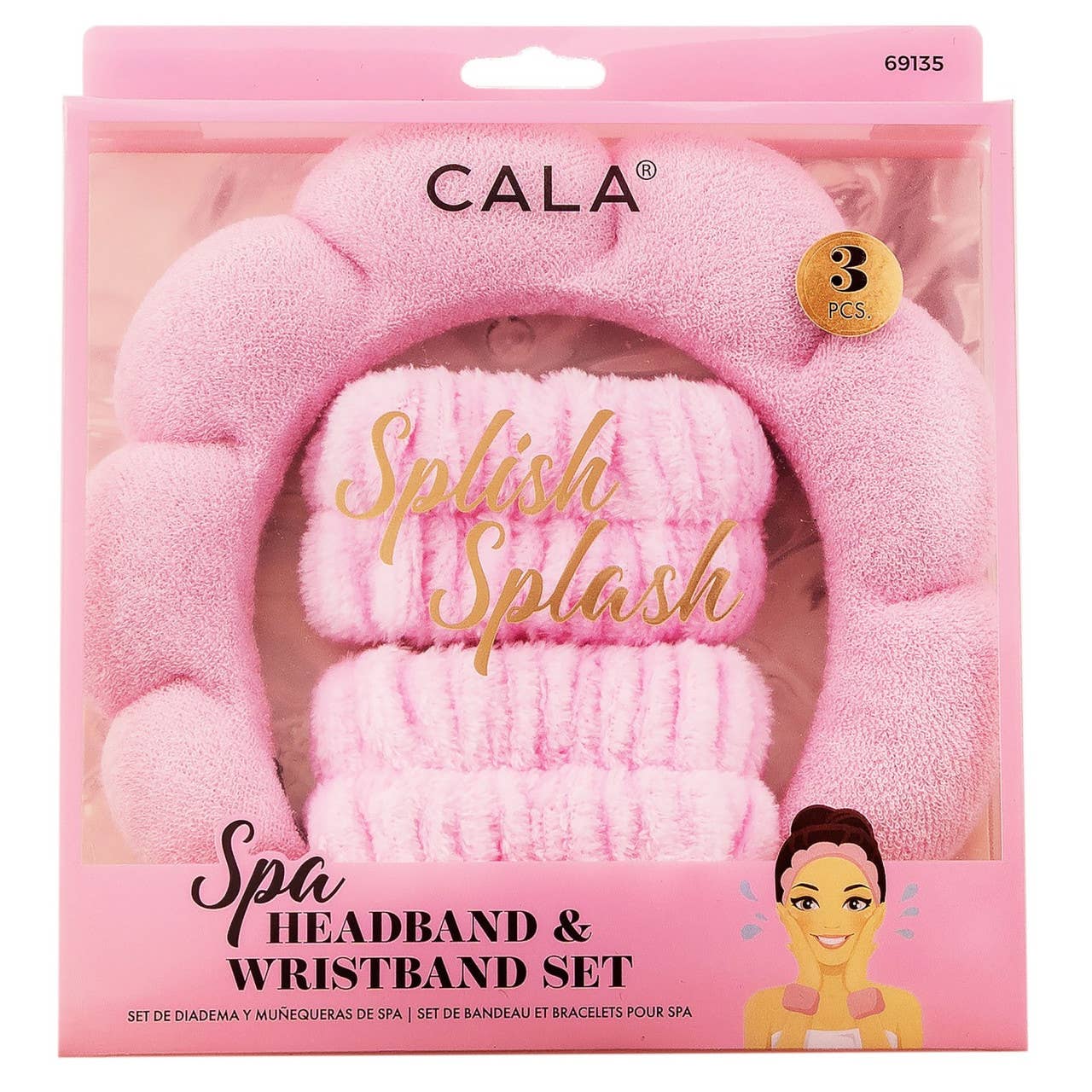 CALA Spa Bubble Puffy Headband/ Wristband