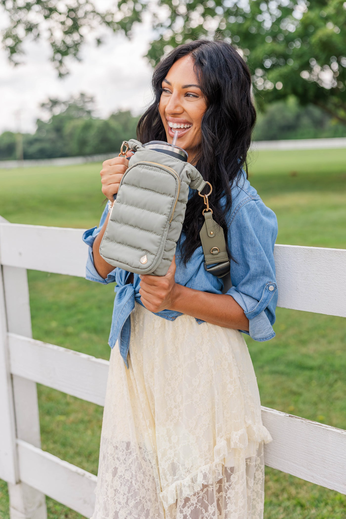 Sage Green with Sage and Tan Strap