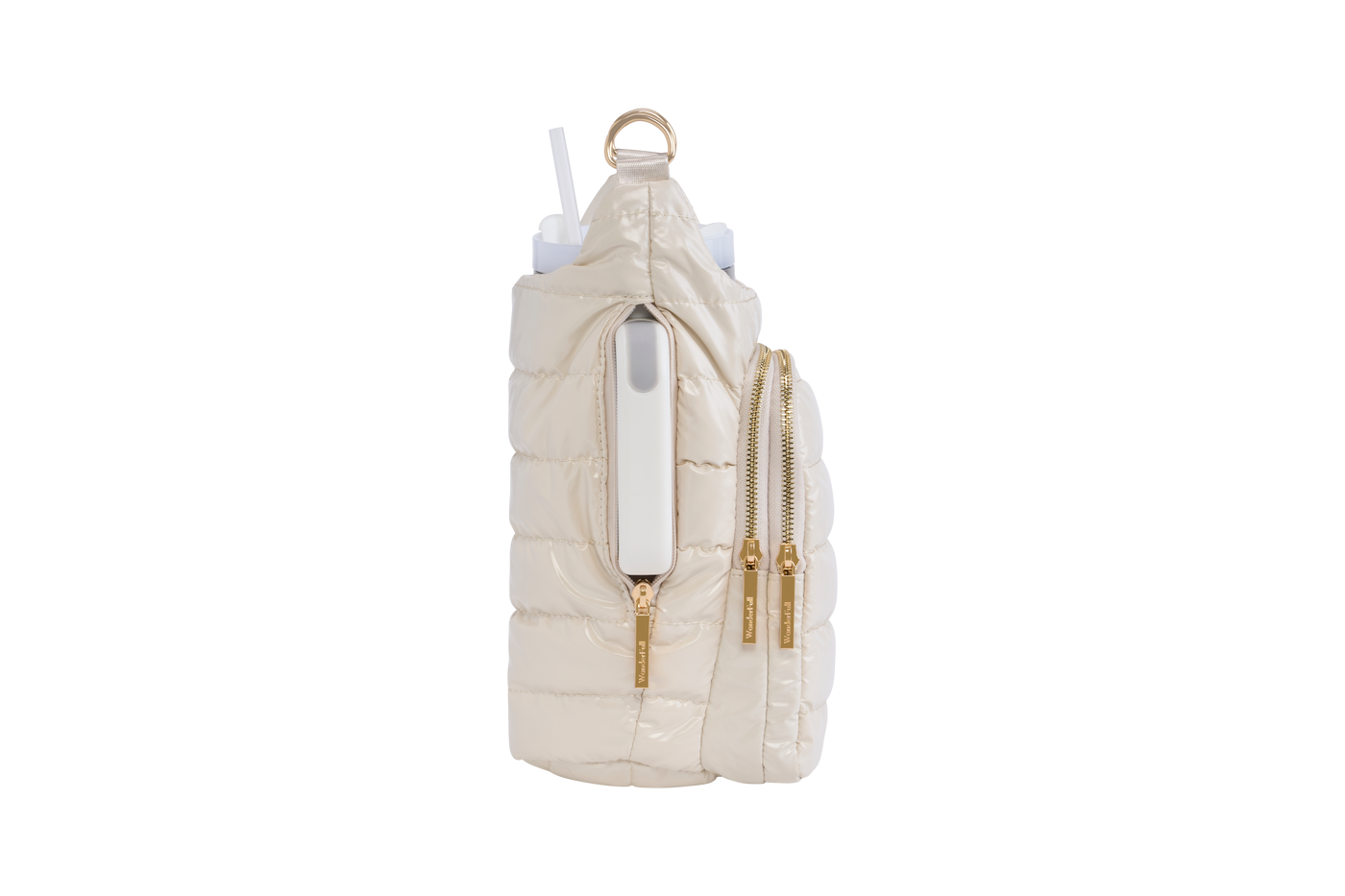 Ivory Lacquer with Solid Vegan Leather Trimmed Strap