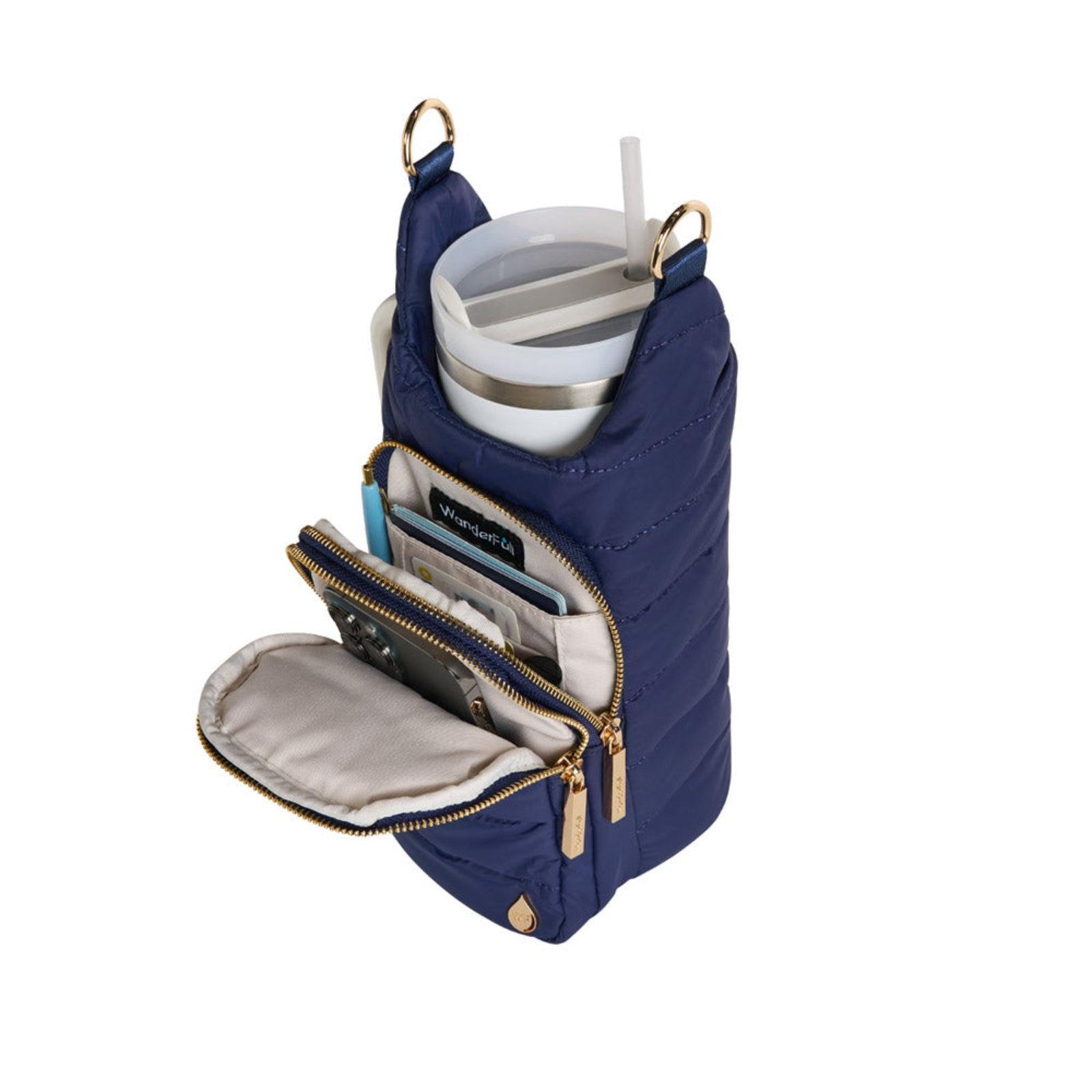 Navy Matte with Solid Vegan Leather Strap