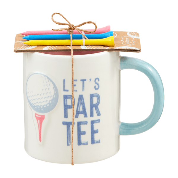 Let's Par Golf Tee and Mug Set